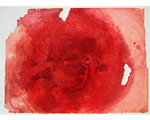 Flagrance 4, 2003. Acrylique sur papier, 23,5 cm x 32 cm.