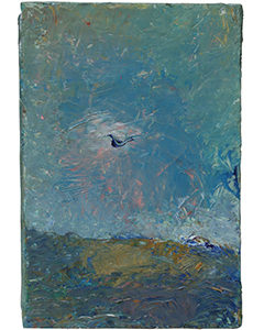 Oiseau III, 2017. Huile sur toile, 33x22cm.