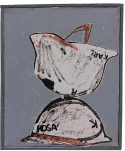 Pierre Buraglio, Rosa / Karl, 2011. Sérigraphie, 45 x 37 cm.