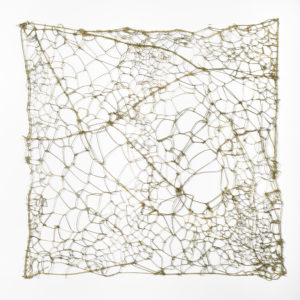 Entrelacs, 2015. Joncs capités, 50 x 50 cm.