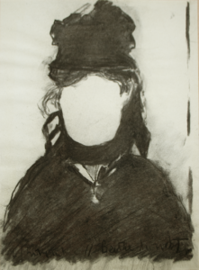 Berthe Morisot le 21 novembre 11, fusain sur papier, 40,5 x 29,5 cm