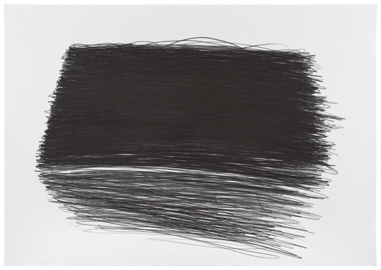 “Territoire des origines” 6 / Samedi 9,  de plomb sur papier, 70 x 100 cm, 2017