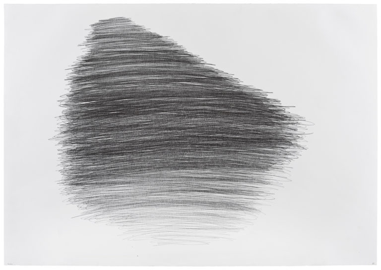 “Territoire des origines” 85 / Lundi 30, mine de plomb sur papier, 70 x 100 cm, 2017