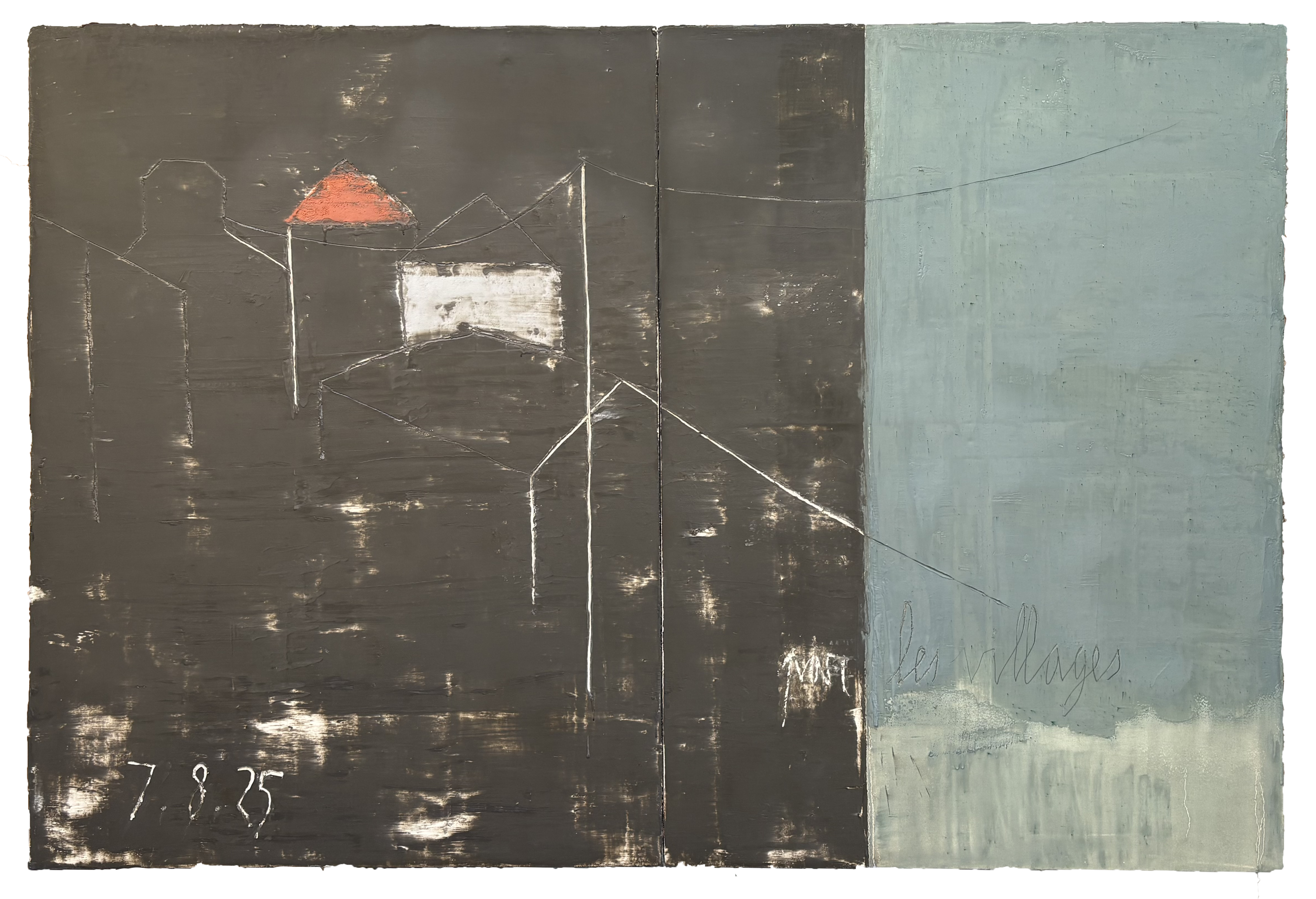 PAR LES VILLAGES, LE 7.8.25, diptyque, 130 x 194 cm copie
