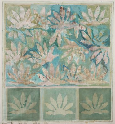 Monique TELLO, "Fatsia carré", 2017.
Acrylique sur toile, 162 x 150 cm.
