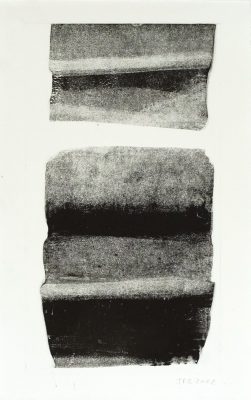 "Sans titre", 2022. Monotype, 40 x 25 cm.