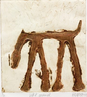 "Petit animal", 2003. Gravure, 65 x 50 cm.