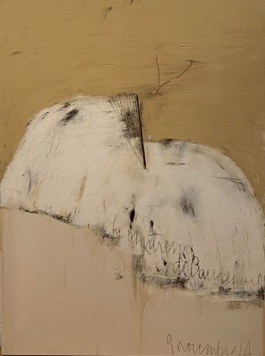 Jean Pierre SCHNEIDER, « La maîtresse de Baudelaire du 10 VII 14 », 2014. Technique mixte, 50 x 40 cm.