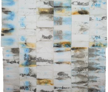 stheeman_Tracer-Commencer_Jour_1_2023_(novembre)_lavis_d'encre_et_poussière_d'ocre_du_Luberon_sur_papier_de_soie_environ_145x145cm