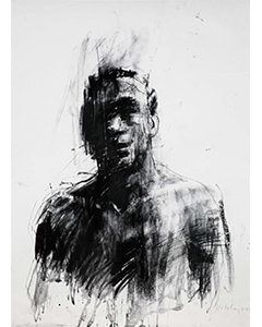 Sans titre. Technique mixte, 76 cm x 56 cm.