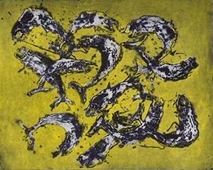 Sans titre. Gravure, 74 x 62 cm.