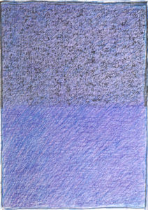 Sans titre, 2023. Crayon de couleur, 30 x 21 cm.