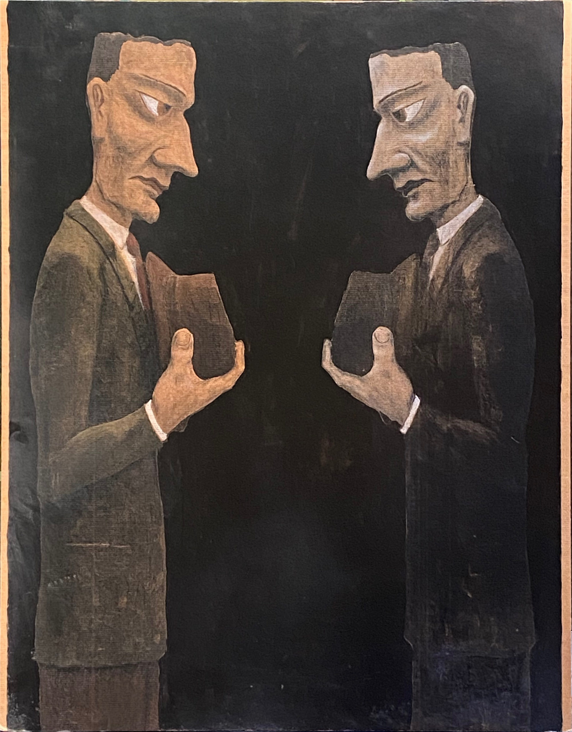 "Je compatis", 2013. Technique mixte, 80 x 62 cm.