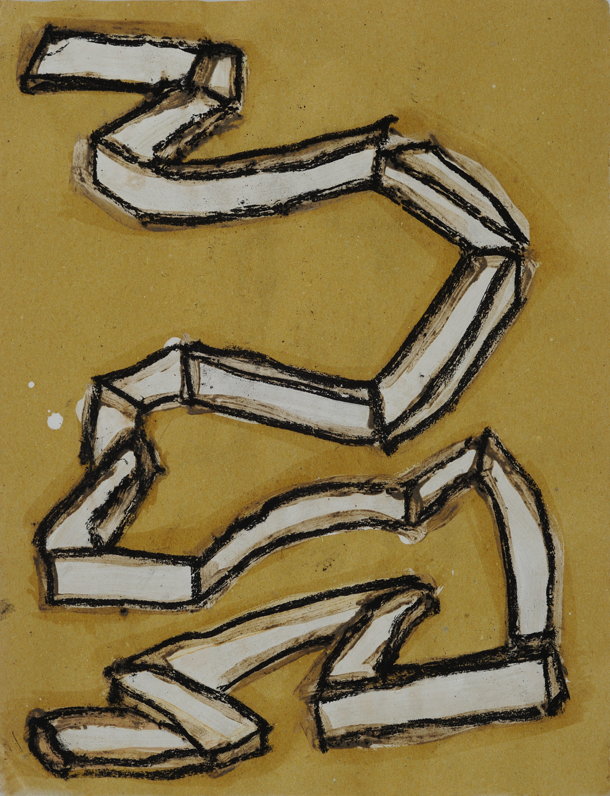 Sans titre, 2023. Pastel sec sur papier, 40 x 32,5 cm.