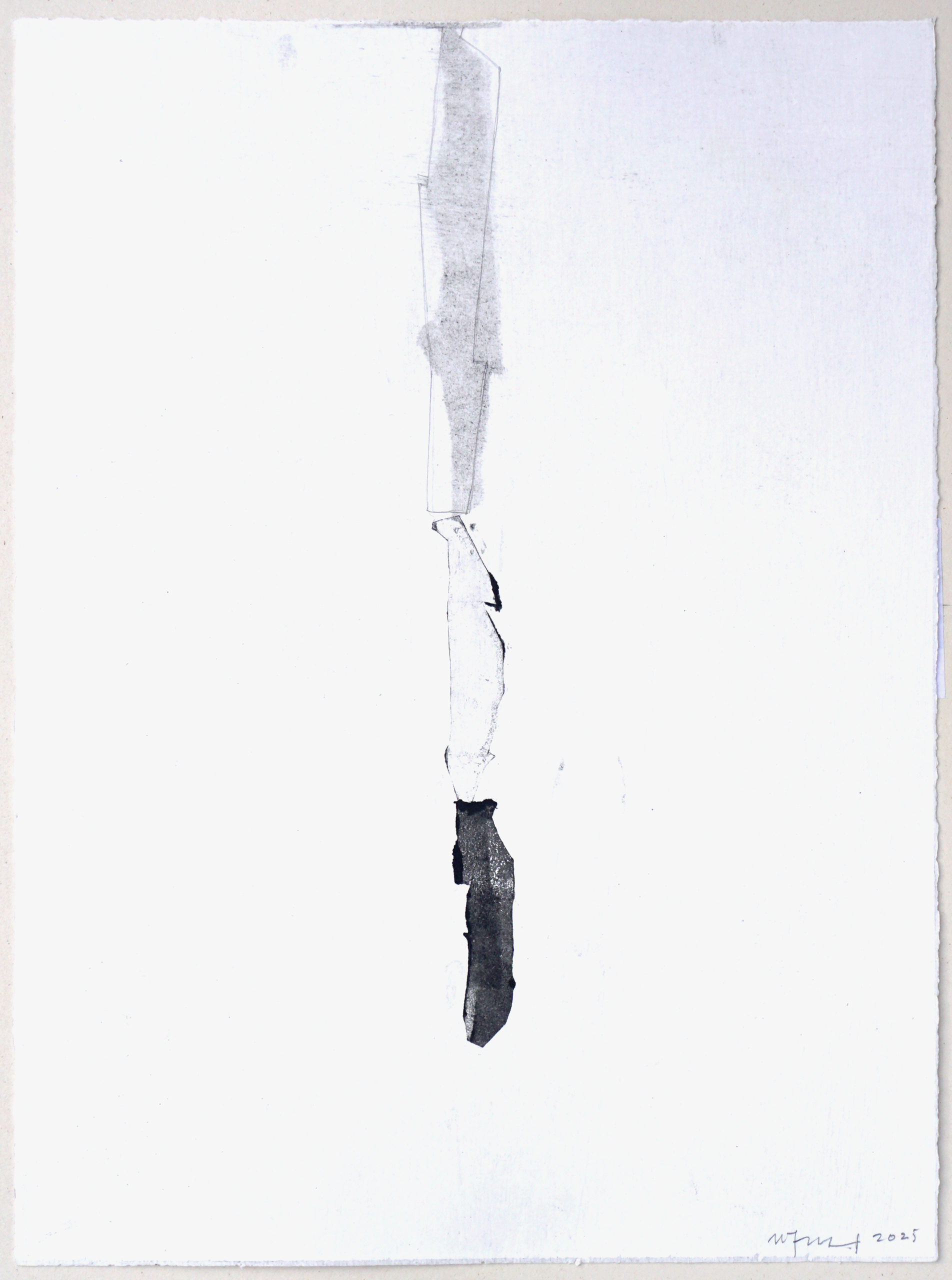 forme suspendue, monotype, 38 x 28 cm, 2025