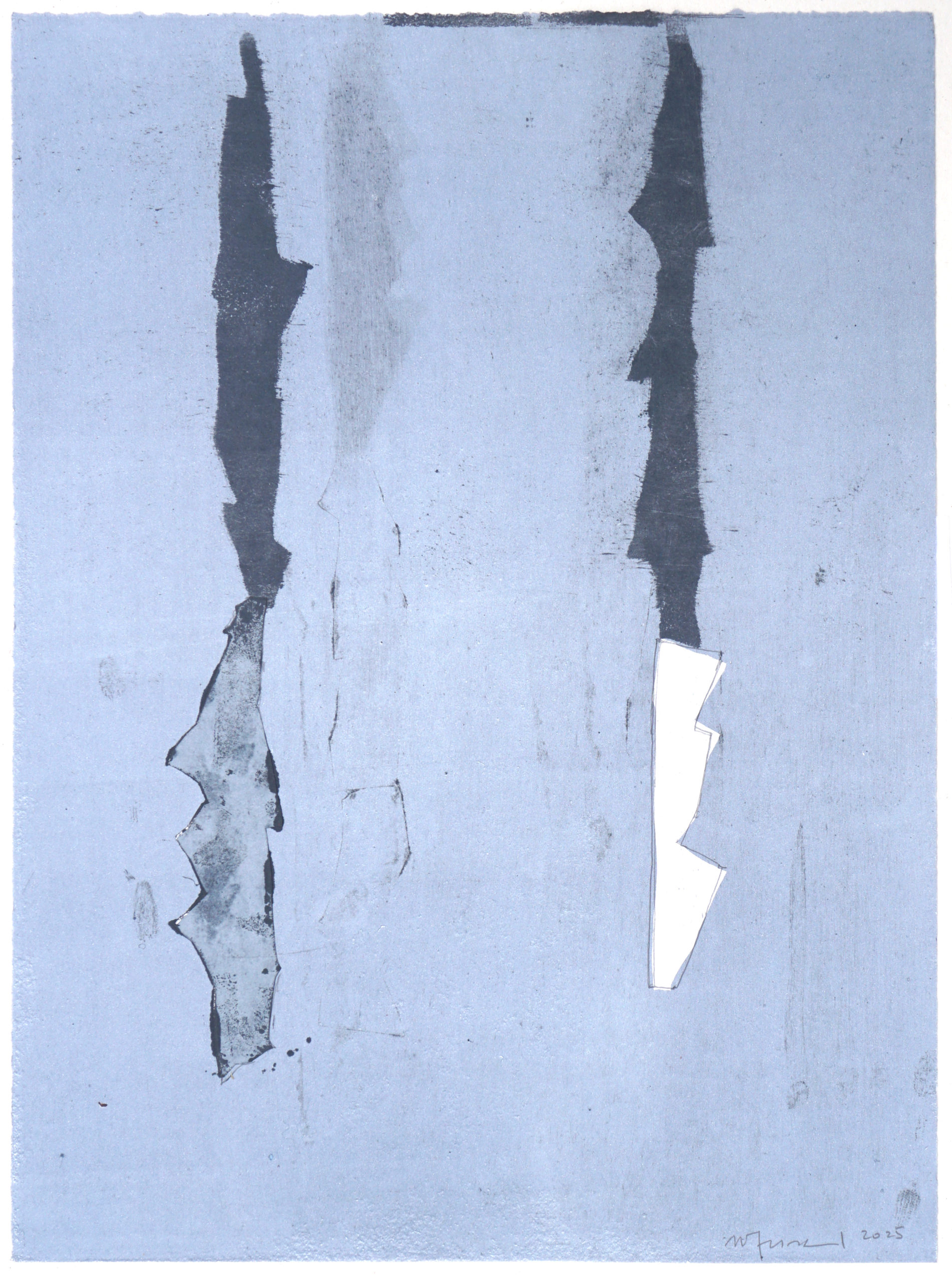 forme suspendue, monotype, 38 x 28 cm, 2025
