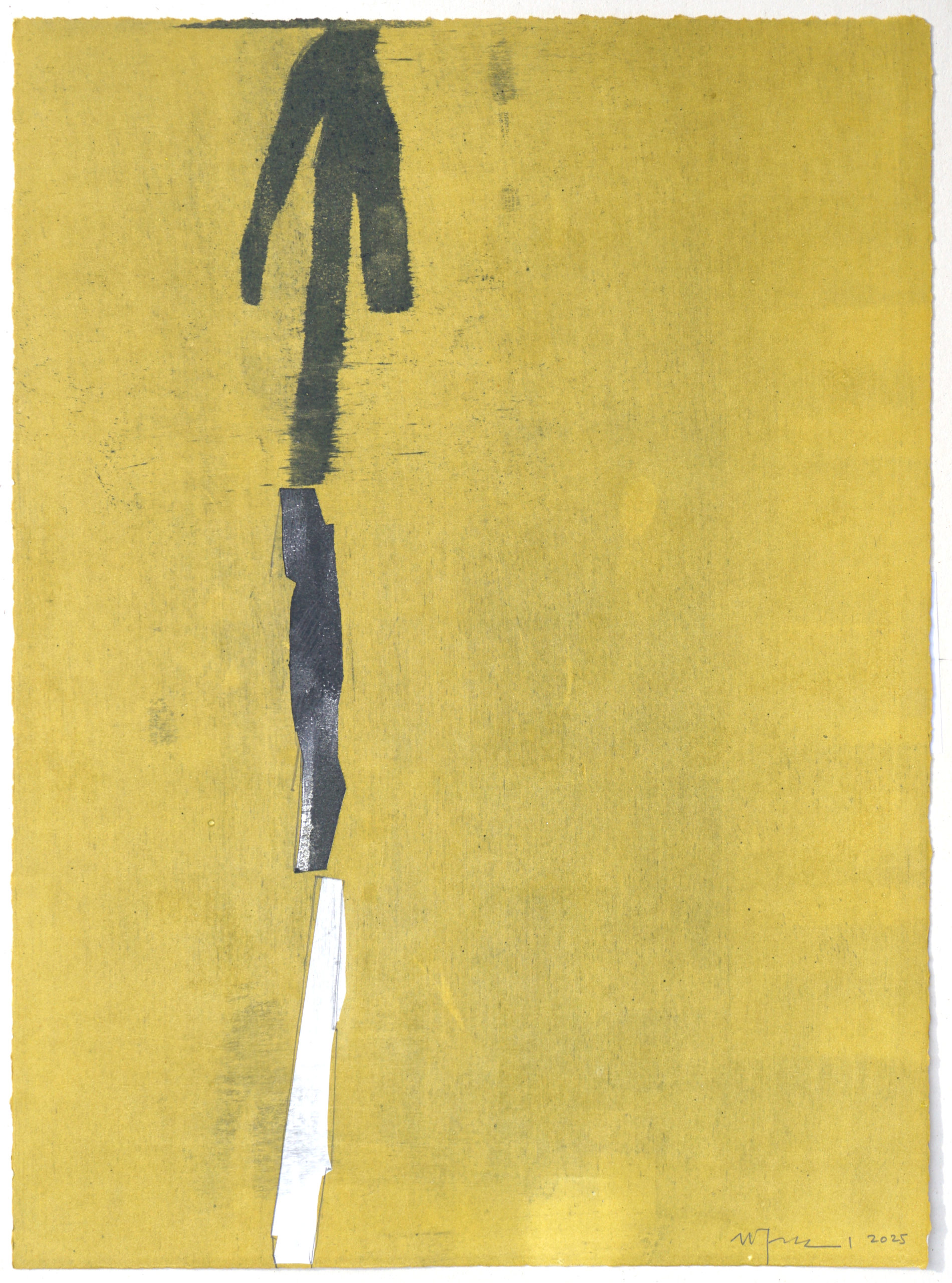 forme suspendue, monotype, 38 x 28 cm, 2025