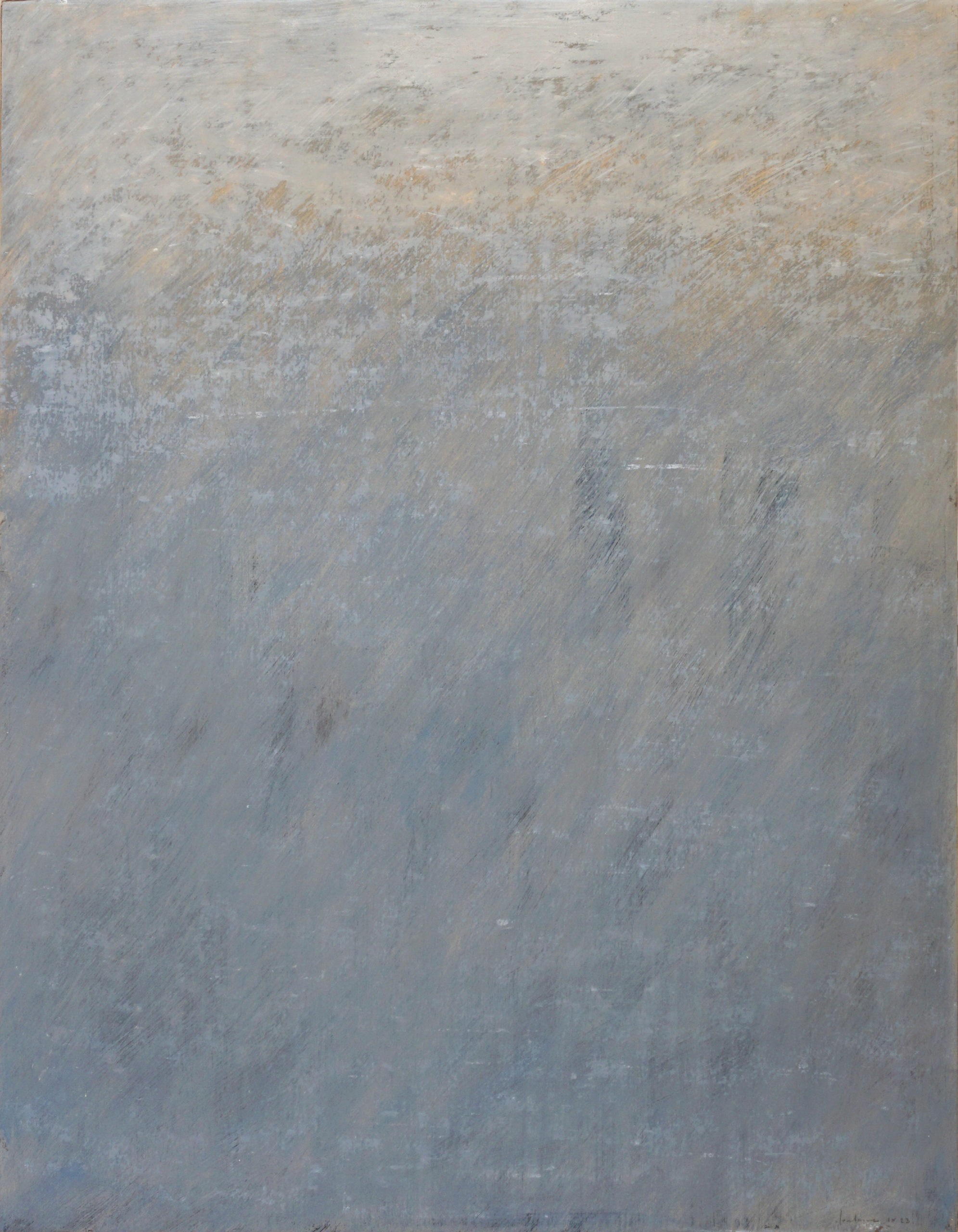 Sans titre, 2023, Huile sur papier marouflé sur toile