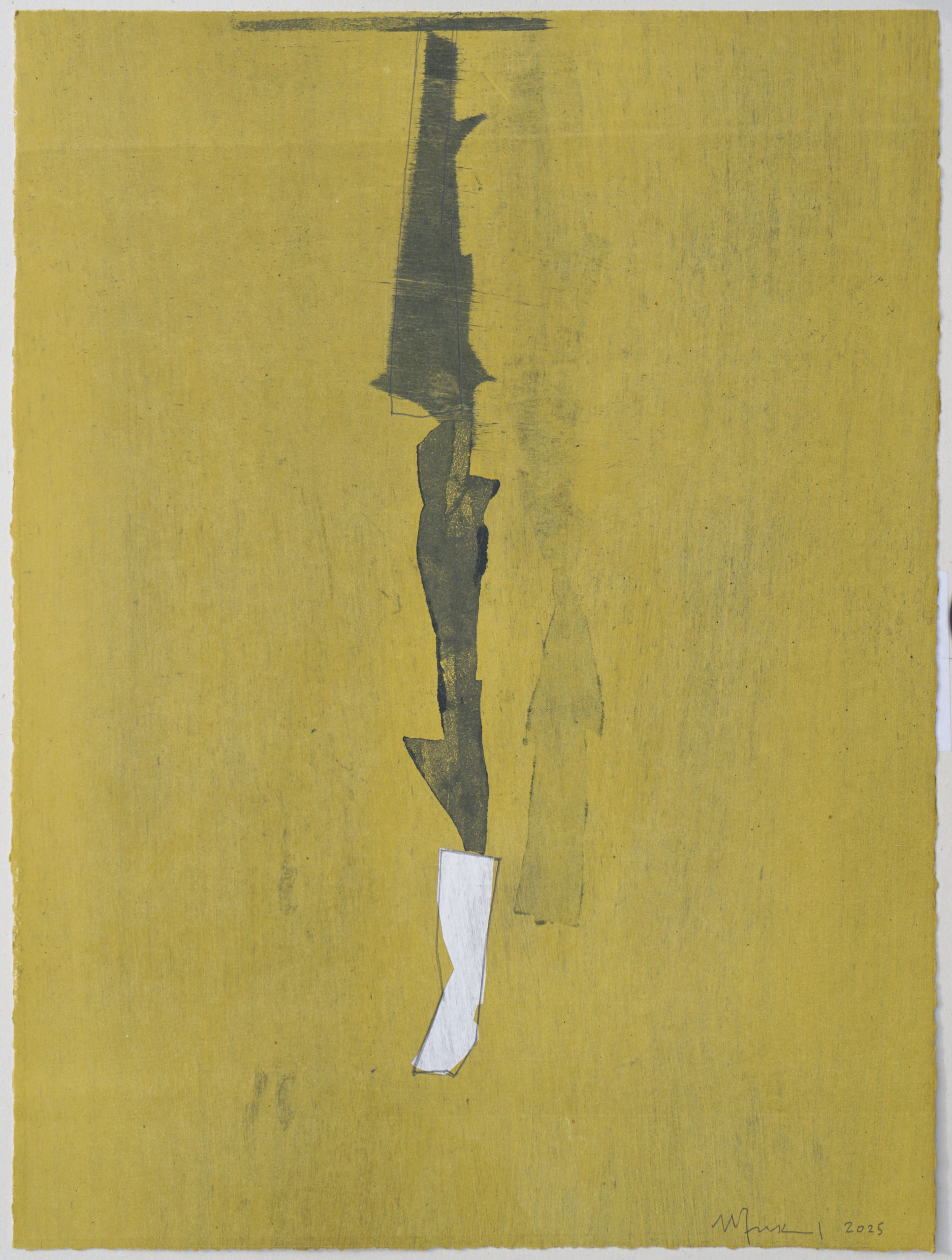 "Forme suspendue J-II", 2025, monotype