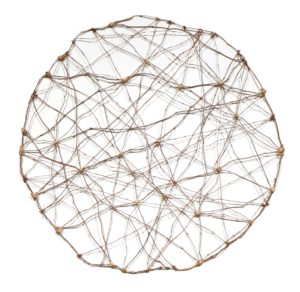 Tondo, Ampelopsis et noeuds de  carex, 2019, Entrelacs, 70 cm