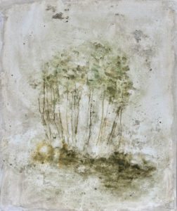 Le lilas, 60 x 50 cm, 2026, technique mixte sur toile