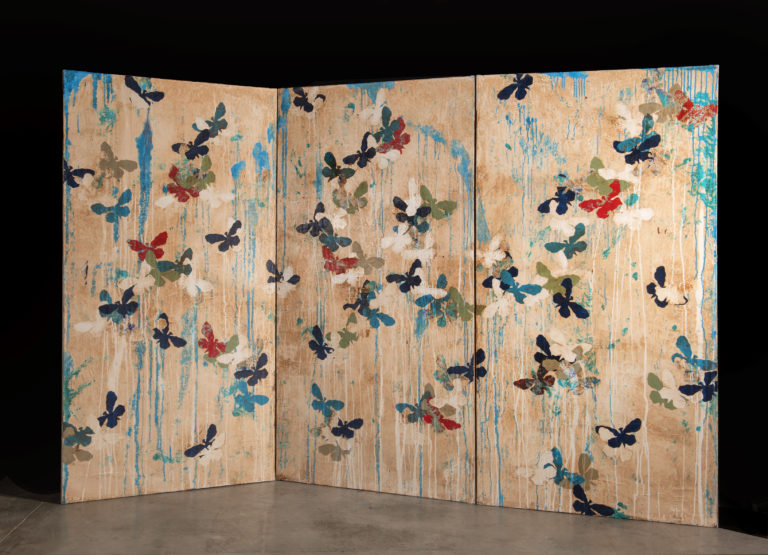 LIBERTA PARAVENT, 300 x 195 cm, technique mixte sur toile, 2026, © Pierre Schwartz